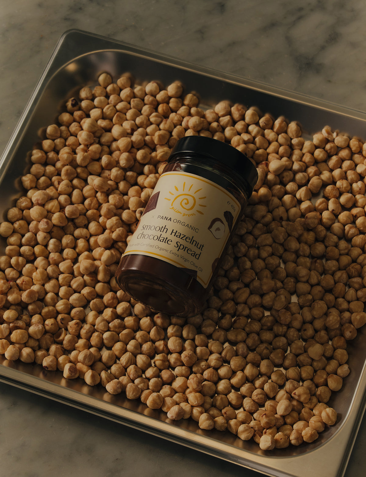 Golden Groves x Pana Organic Smooth Hazelnut Chocolate Spread